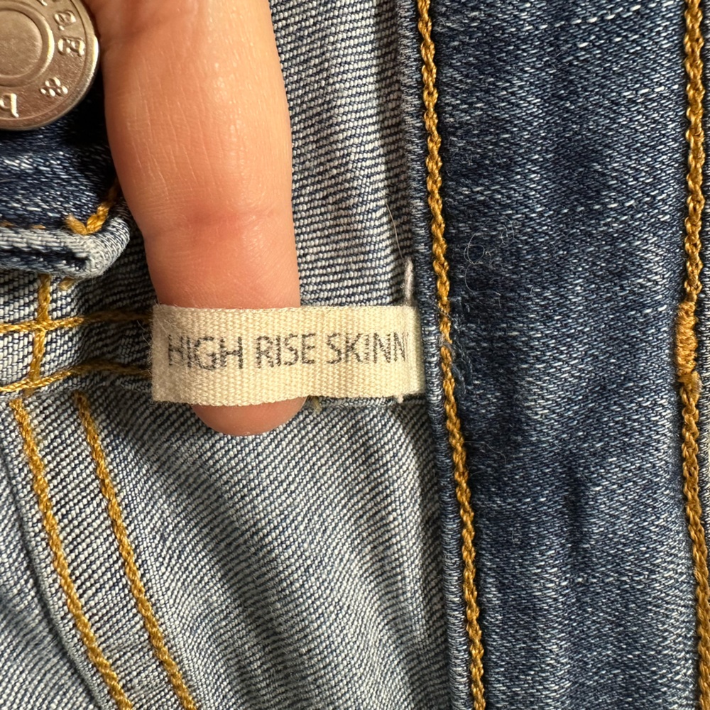 rag & bone High Rise Raw Hem Skinny Jeans - Picture 6 of 12